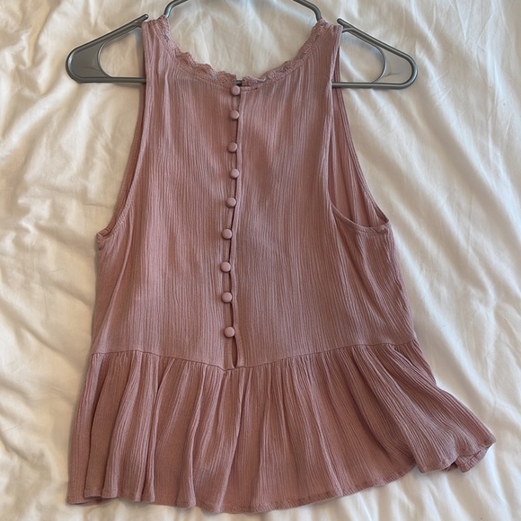 dusty rose flowy tank top! - Picture 2 of 2